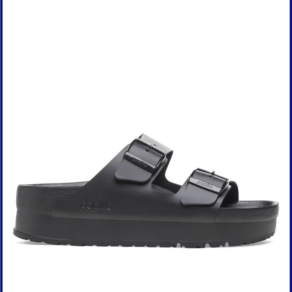 Birkenstock Arizona Papillio Flex Exquisite Leather Platform Sandal 39 (8/8.5) - Picture 13 of 13